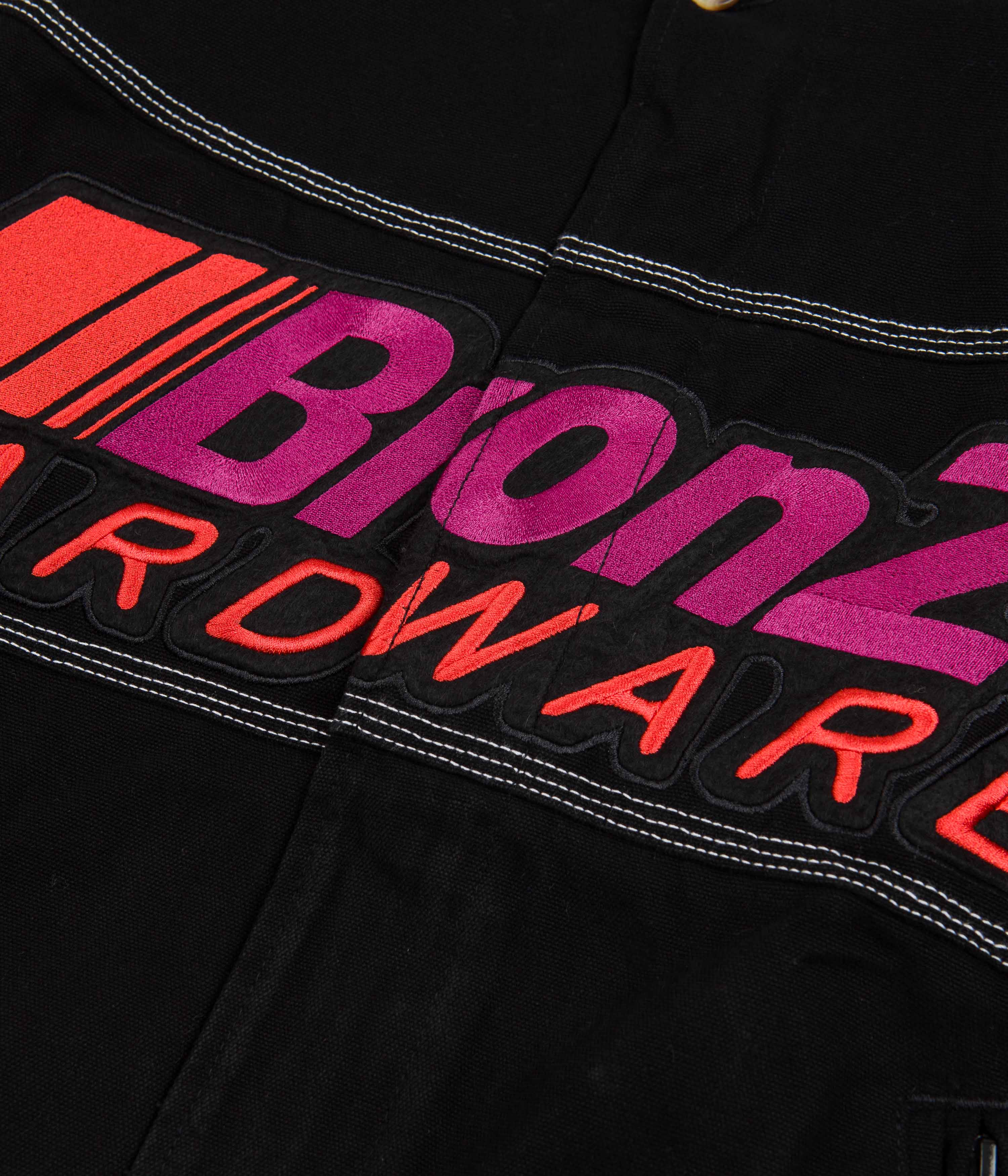 Bronze 56K Pitcrew Bomber Jacket Black Flatspot