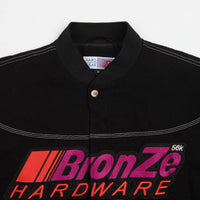 Bronze 56K Pitcrew Bomber Jacket - Black thumbnail