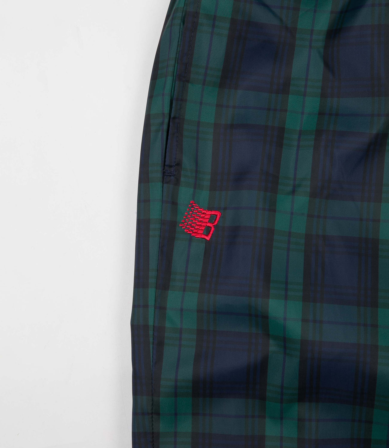 Knit Glen Plaid Track Pant in Classic Navy