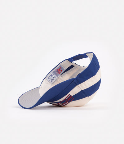Bronze 56K Sports Snapback Cap - Off White / Blue