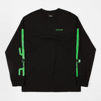 Bronze 56K The Club Long Sleeve T-Shirt - Black / Neon Green thumbnail