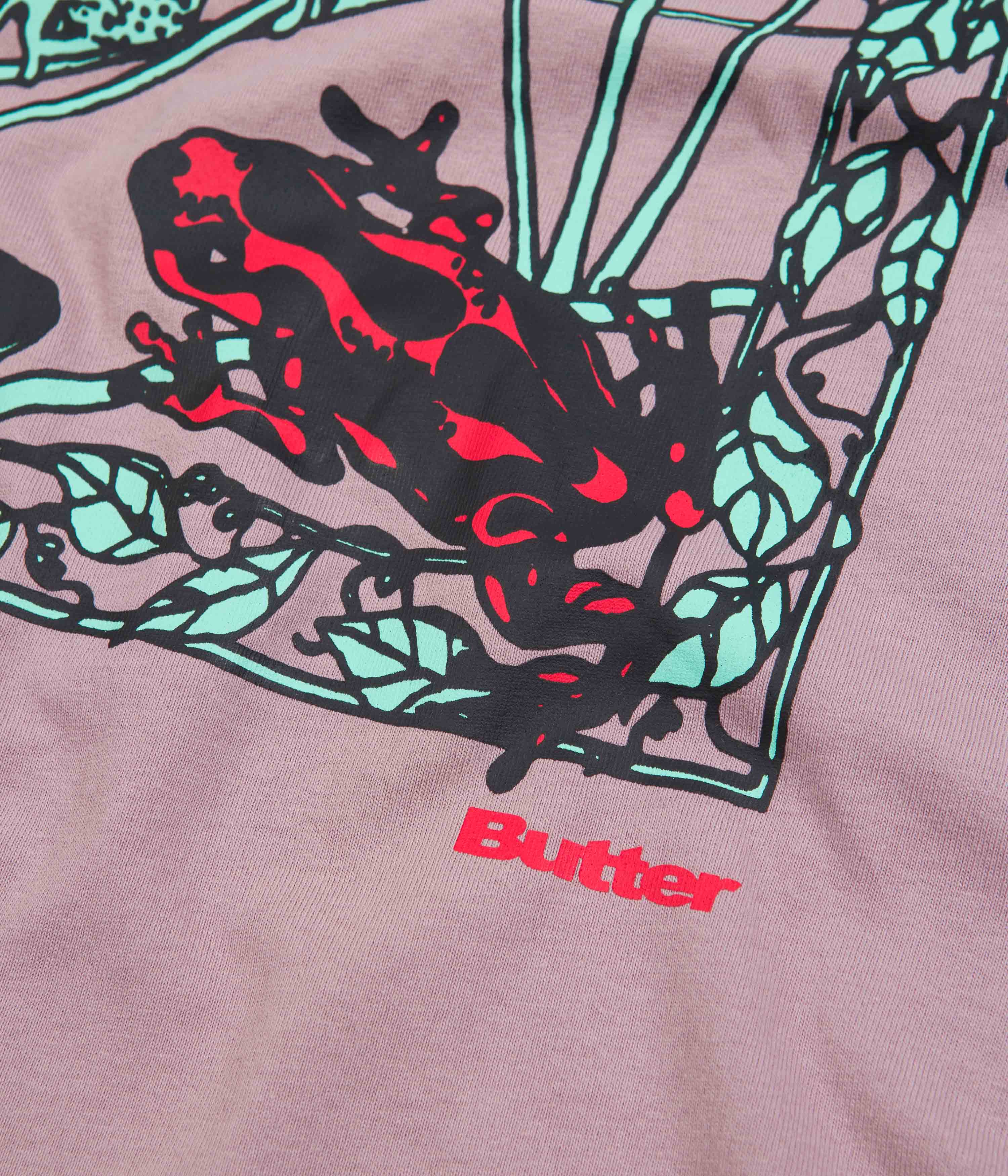 Butter Goods Amphibian TShirt Washed Berry Flatspot