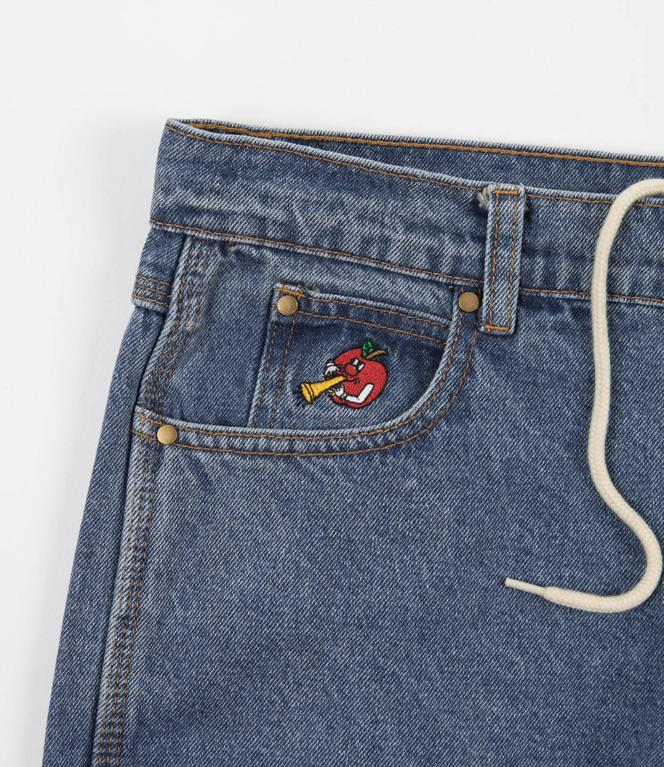 Butter Goods Apple Denim Pants Washed Indigo Flatspot