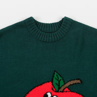 Butter Goods Apple Knitted Sweatshirt - Forest Green thumbnail