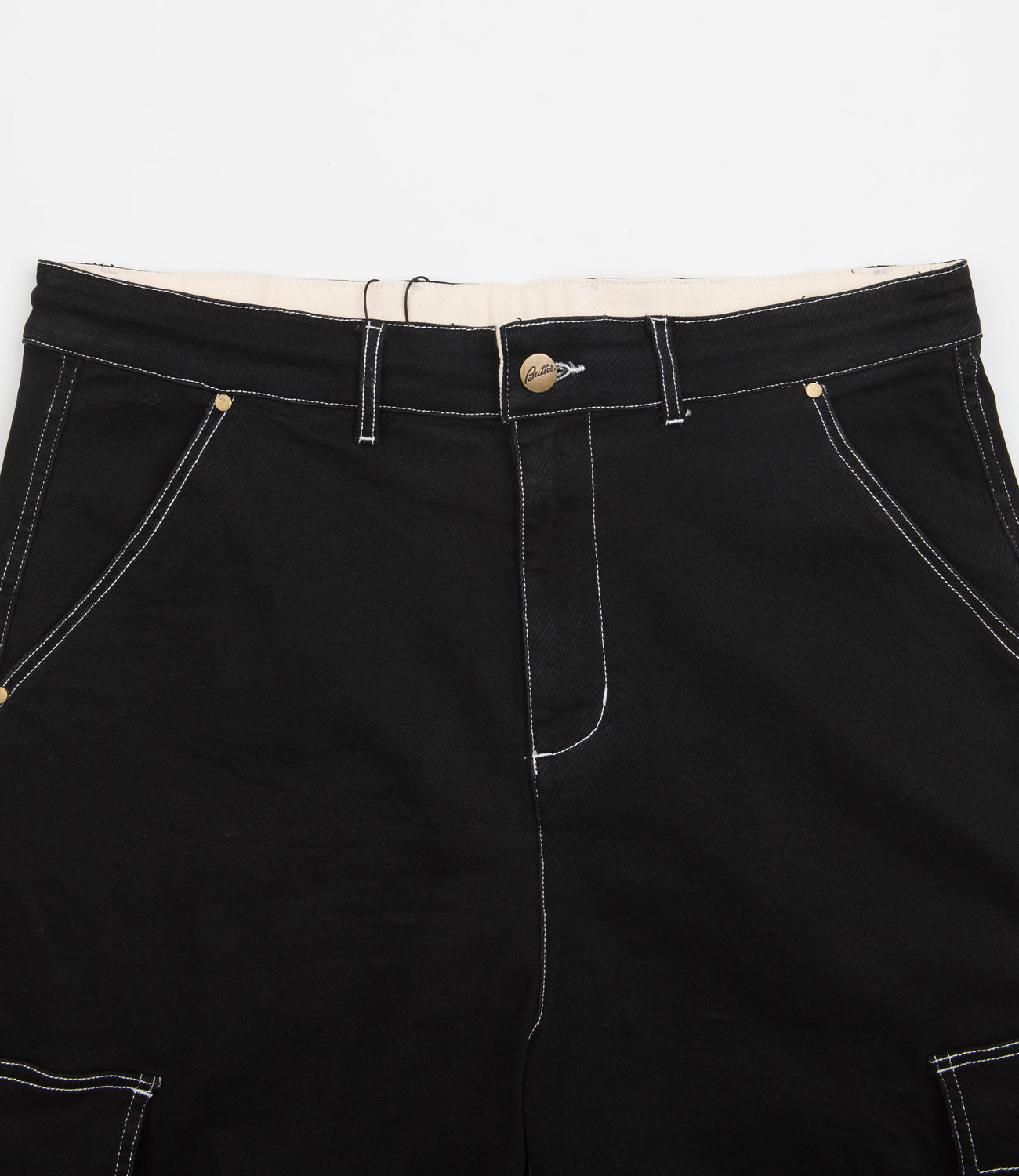 Butter Goods Baggy Cargo Shorts - Black | Flatspot