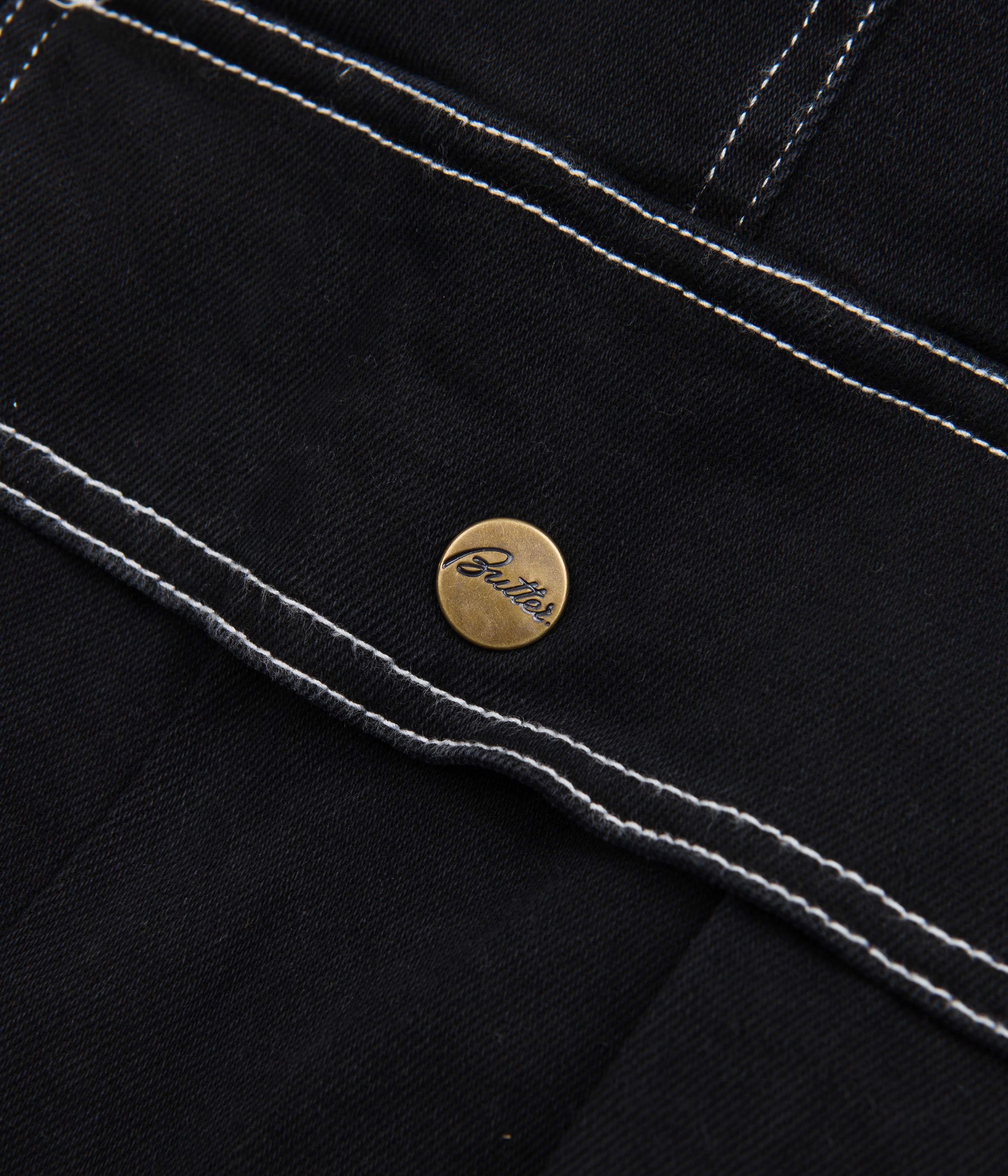 Butter Goods Baggy Cargo Shorts Black Flatspot