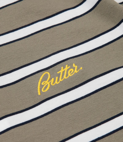 Butter Goods Beach Stripe T-Shirt - Spruce