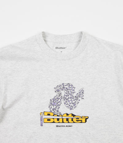 Butter Goods Beautiful Music T-Shirt - Ash Grey