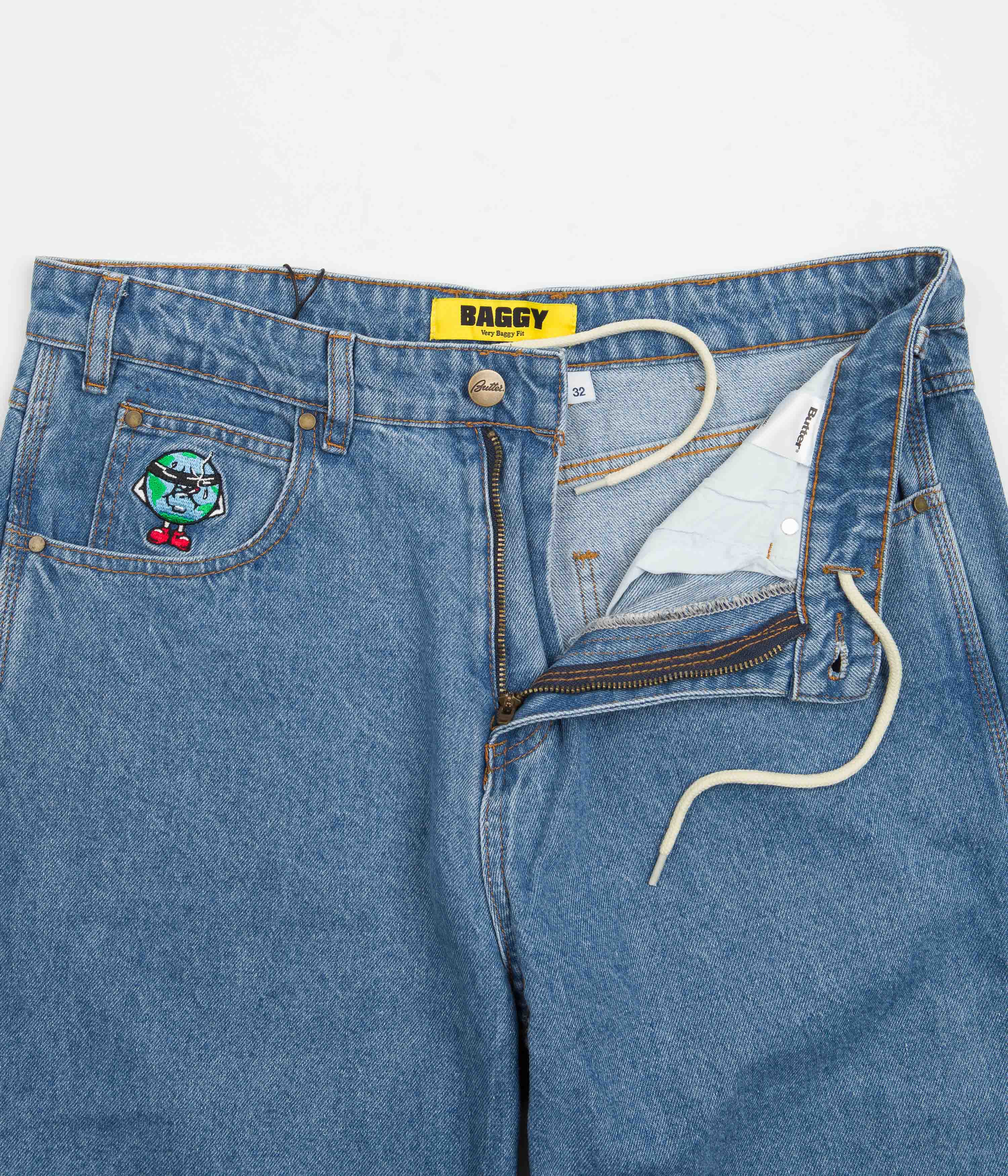 Butter Goods Blindfold Jeans Washed Indigo Flatspot