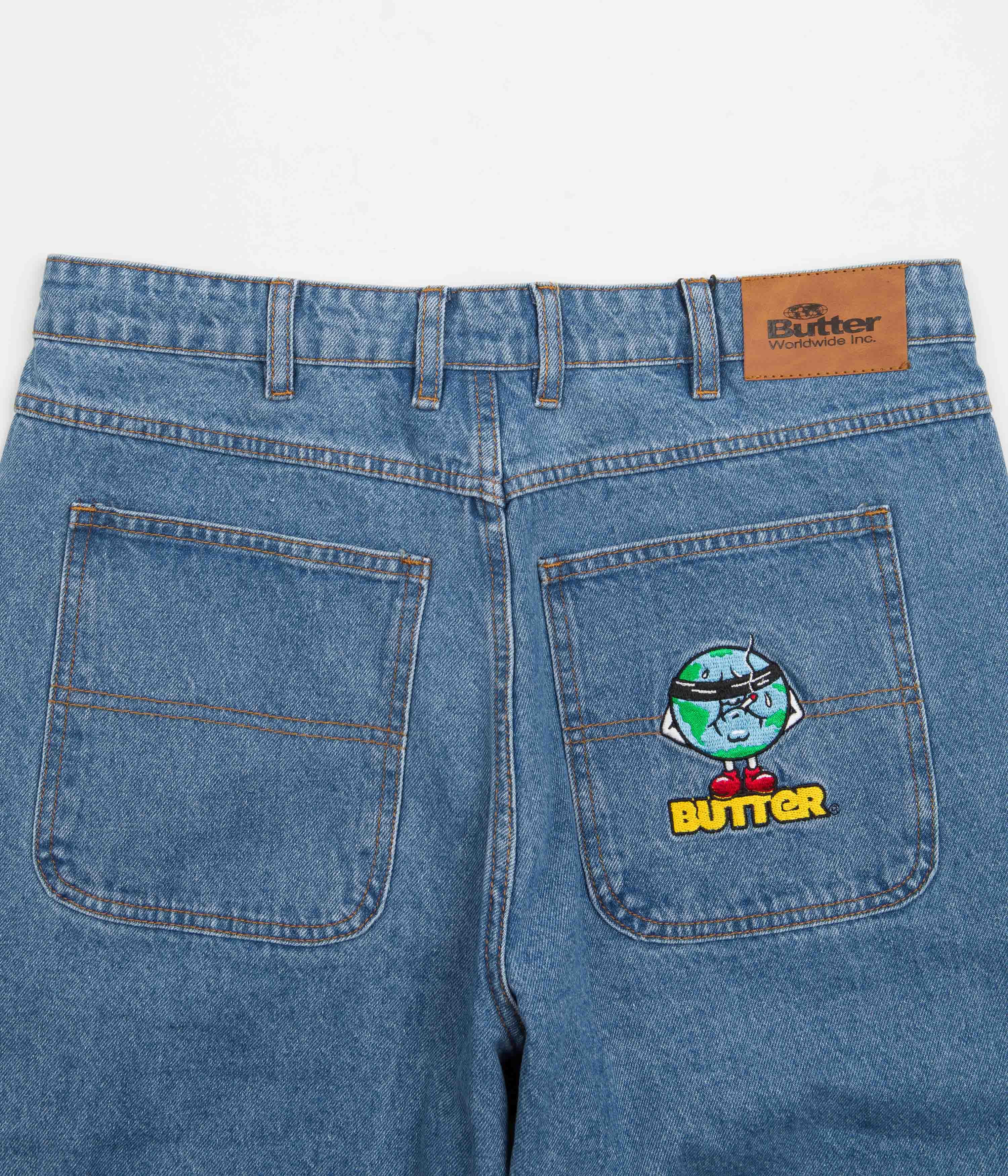 Butter Goods Blindfold Jeans Washed Indigo Flatspot