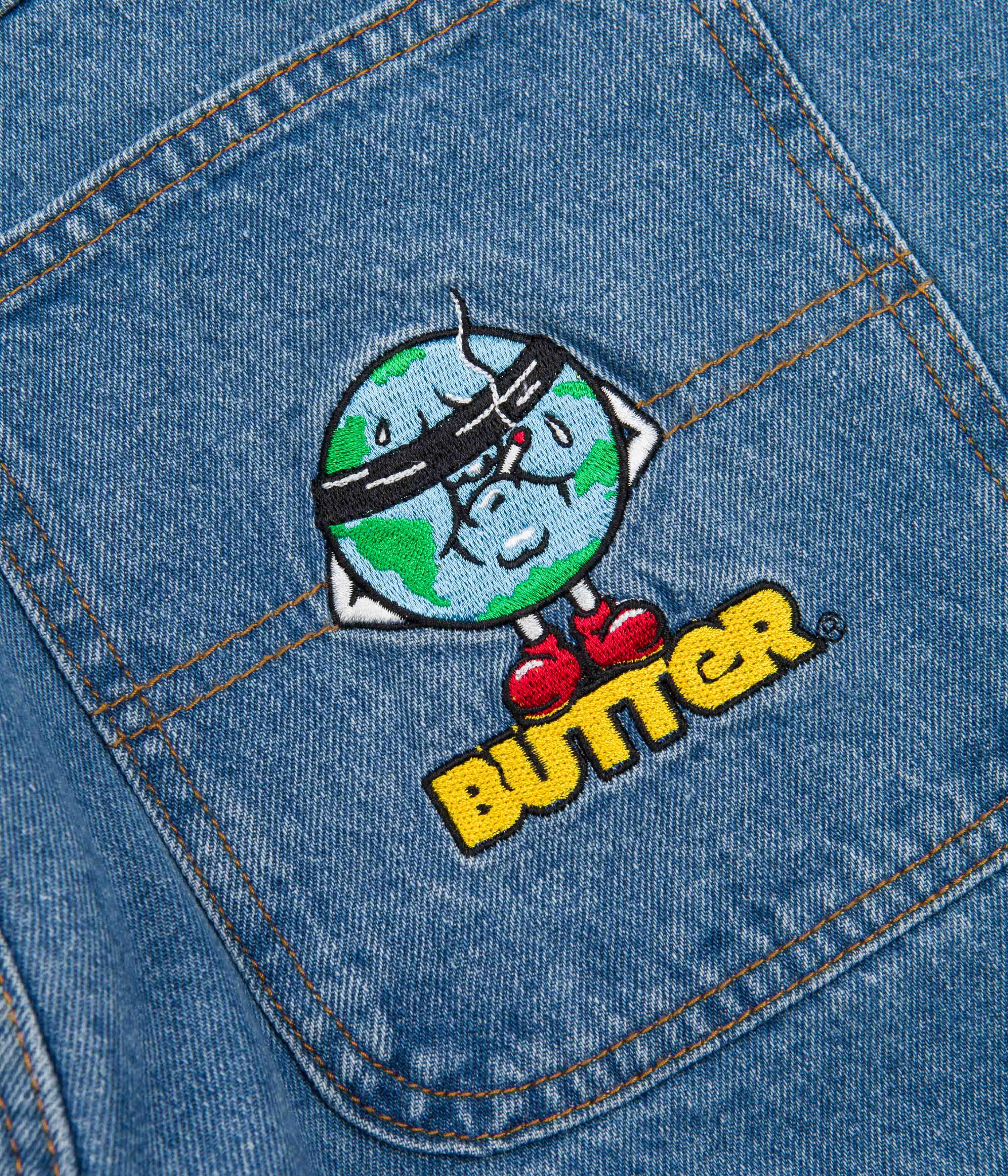 Butter Goods Blindfold Jeans Washed Indigo Flatspot