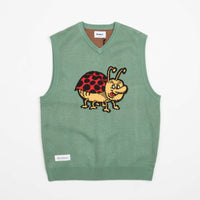 Butter Goods Bug Knitted Vest - Washed Mint thumbnail