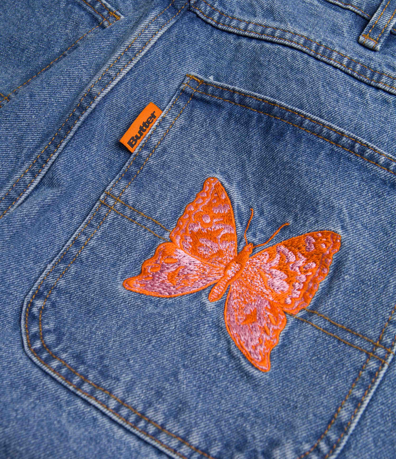 Butter Goods Butterfly Jeans Washed Indigo Flatspot