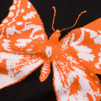Butter Goods Butterfly Knit Crewneck Sweatshirt - Black thumbnail