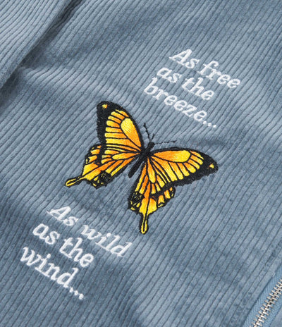 Butter Goods Butterfly Long Sleeve Work Shirt - Ice Blue