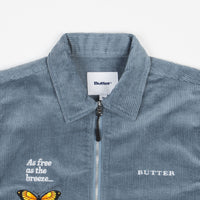 Butter Goods Butterfly Long Sleeve Work Shirt - Ice Blue thumbnail