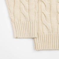 Butter Goods Cable Knit Sweatshirt - Bone thumbnail