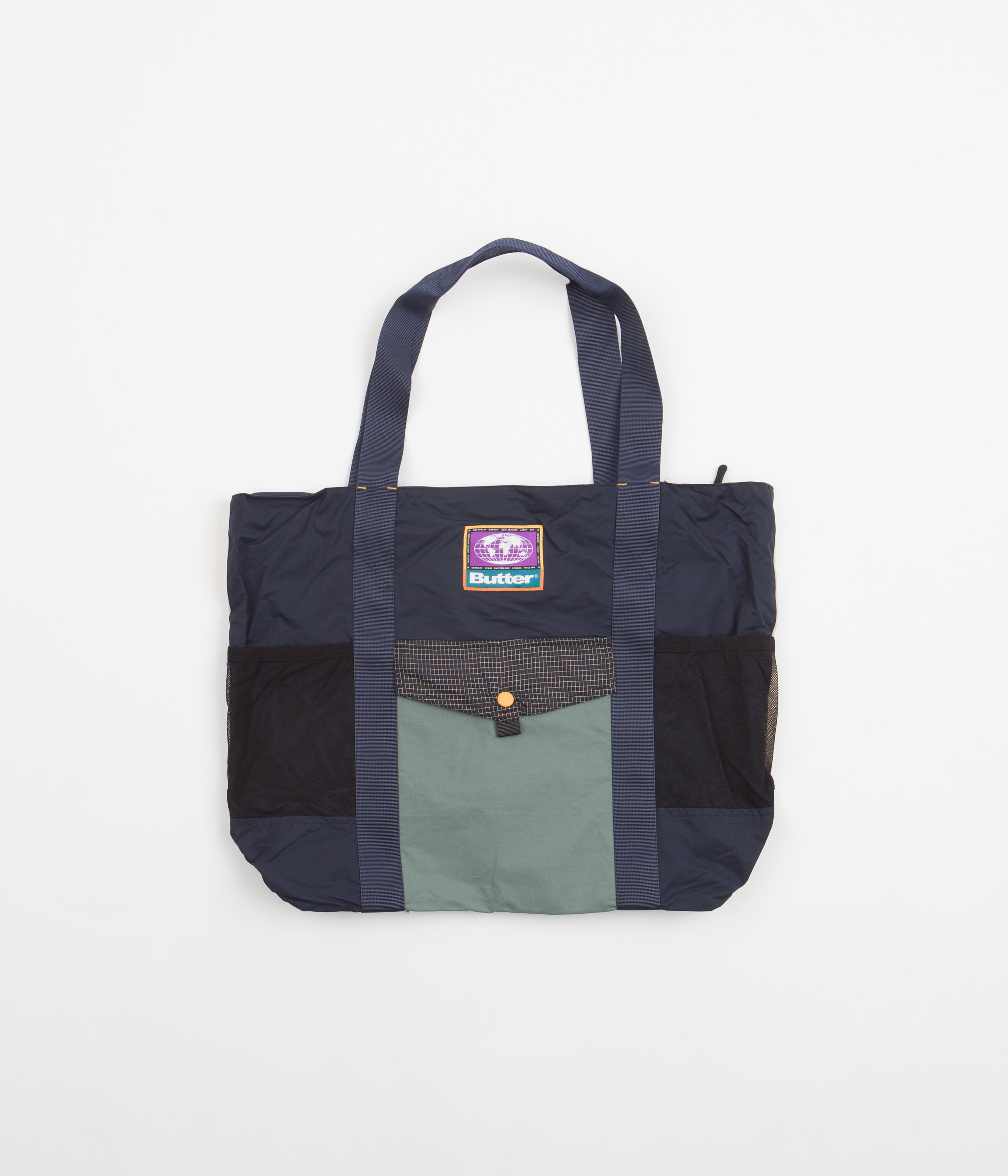 Butter Goods Cargo Tote Bag Navy / Khaki Flatspot
