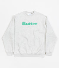 Butter Goods Chenille Applique Crewneck Sweatshirt - Ash Grey