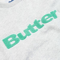 Butter Goods Chenille Applique Crewneck Sweatshirt - Ash Grey thumbnail
