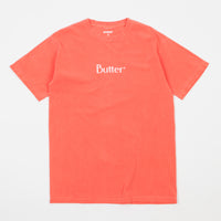 Butter Goods Classic Logo Pigment Dyed T-Shirt - Melon thumbnail