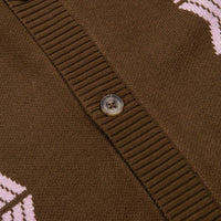 Butter Goods Club Knitted Cardigan - Chocolate thumbnail