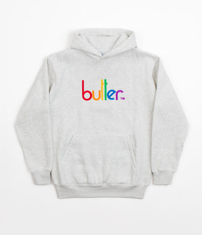 Butter Goods Colours Embroidered Hoodie - Ash Grey