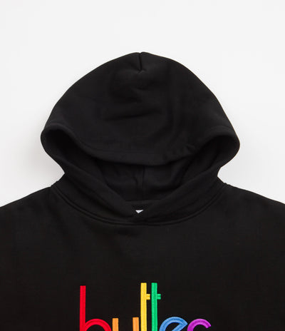 Butter Goods Colours Embroidered Hoodie - Black
