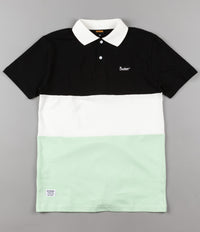 Butter Goods Court Polo Shirt - Black / White / Mint