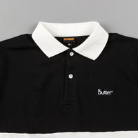 Butter Goods Court Polo Shirt - Black / White / Mint thumbnail
