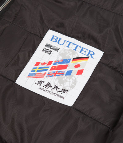 Butter Goods Cyclone Reversible Puffer Jacket - Black / Multi