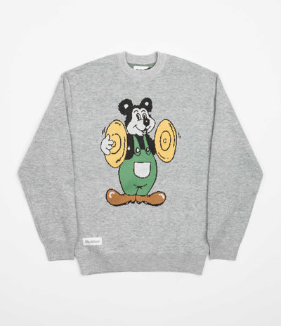 Butter Goods Cymbals Knitted Sweatshirt - Heather Grey