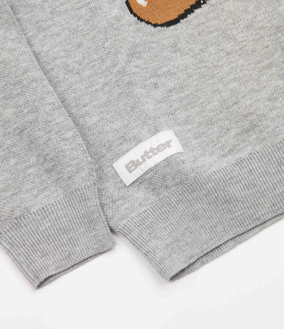 Butter Goods Cymbals Knitted Sweatshirt - Heather Grey