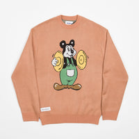 Butter Goods Cymbals Knitted Sweatshirt - Washed Peach thumbnail