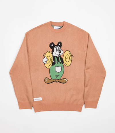 Butter Goods Cymbals Knitted Sweatshirt - Washed Peach