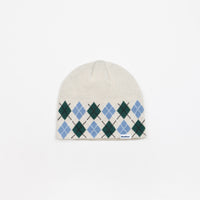 Butter Goods Diamond Knit Skull Beanie - Cream thumbnail