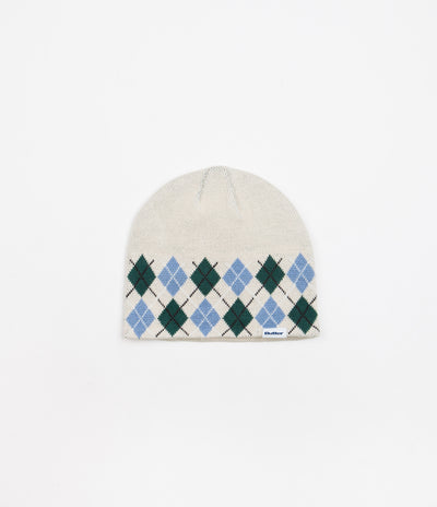 Butter Goods Diamond Knit Skull Beanie - Cream