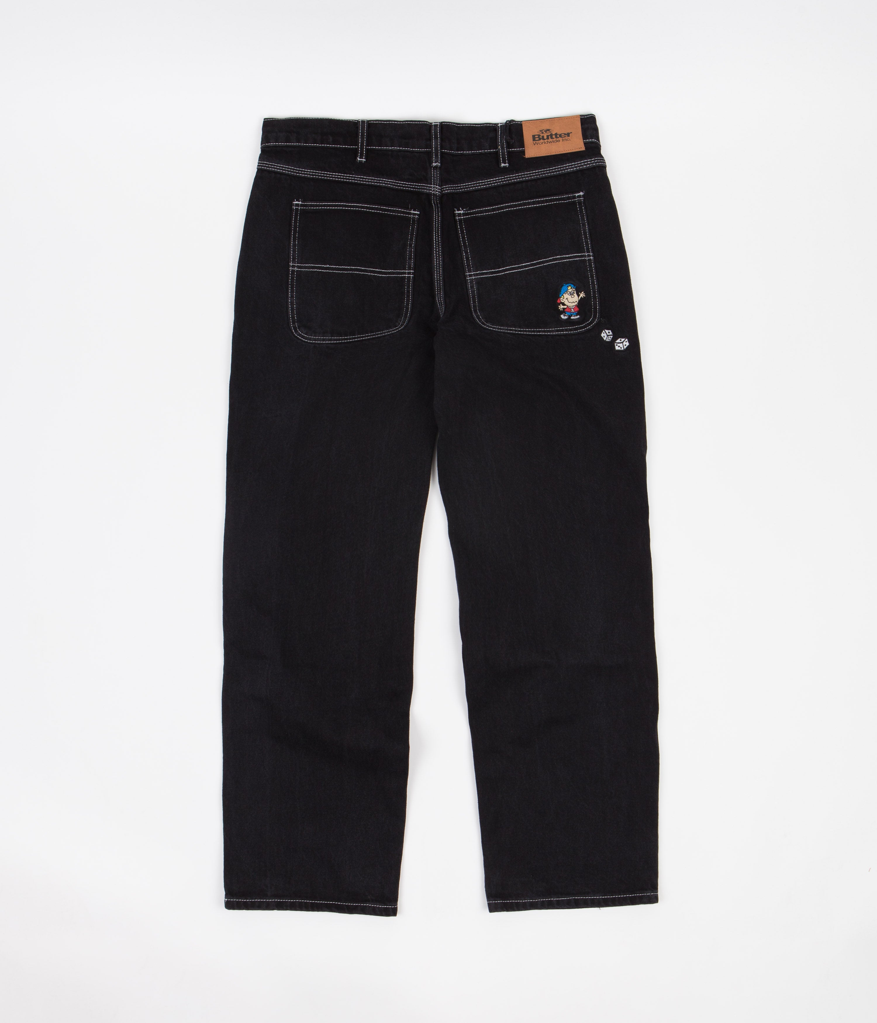 Butter Goods Dice Jeans Washed Black Flatspot