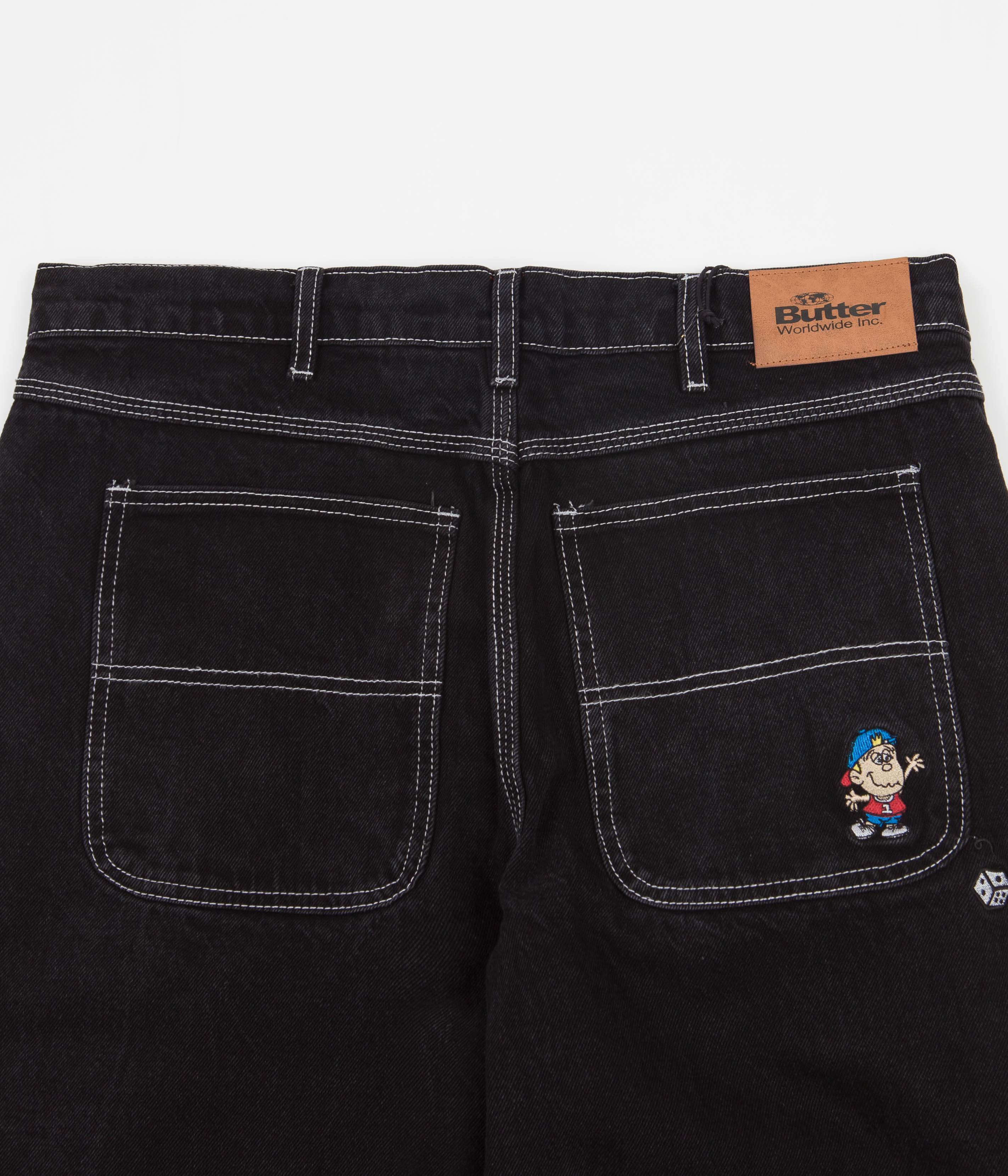 Butter Goods Dice Jeans Washed Black Flatspot