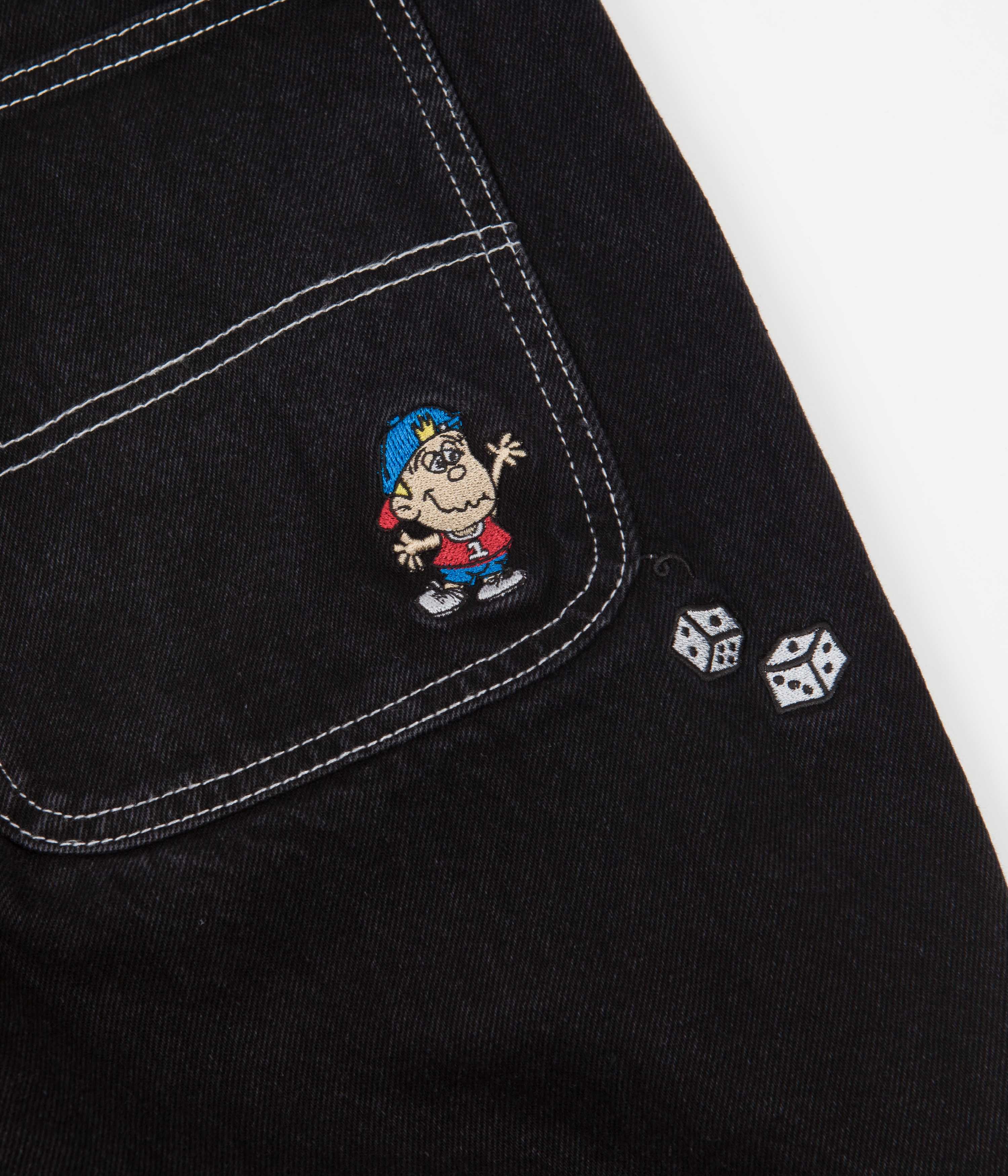 Butter Goods Dice Jeans Washed Black Flatspot