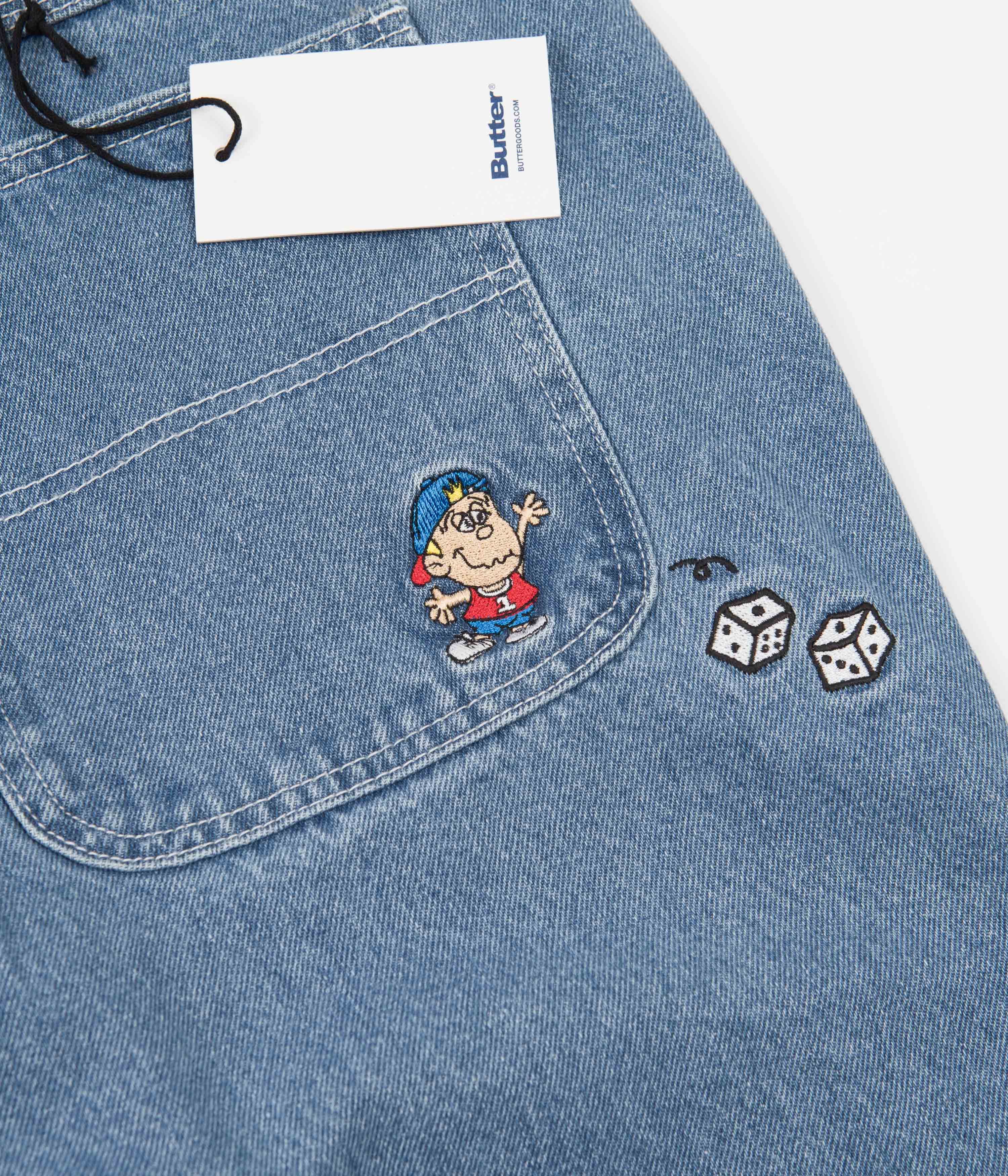 Butter Goods Dice Jeans Washed Indigo Flatspot