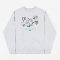 Butter Goods Easy Listening Crewneck Sweatshirt - Heather Grey thumbnail