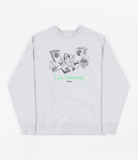 Butter Goods Easy Listening Crewneck Sweatshirt - Heather Grey