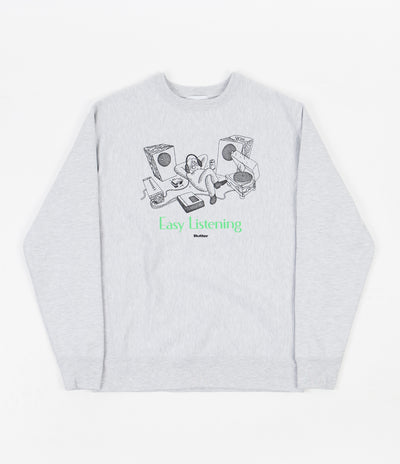 Butter Goods Easy Listening Crewneck Sweatshirt - Heather Grey