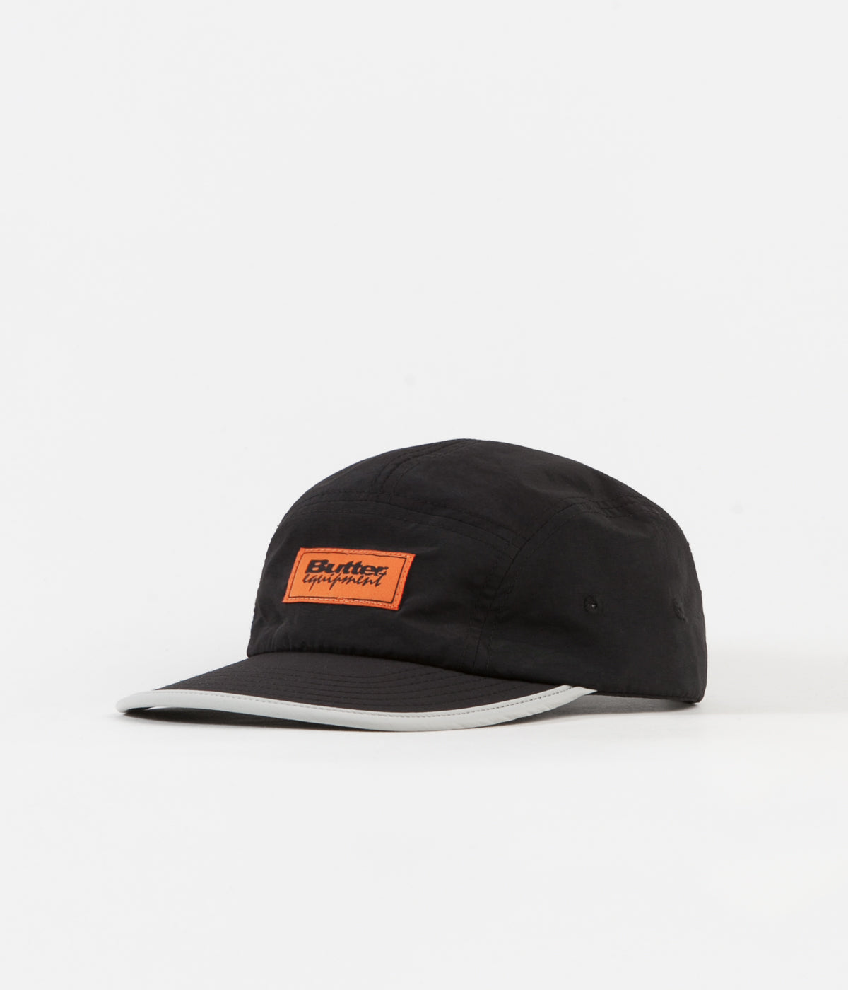 Butter Goods Equipment 5 Panel Cap Black Flatspot