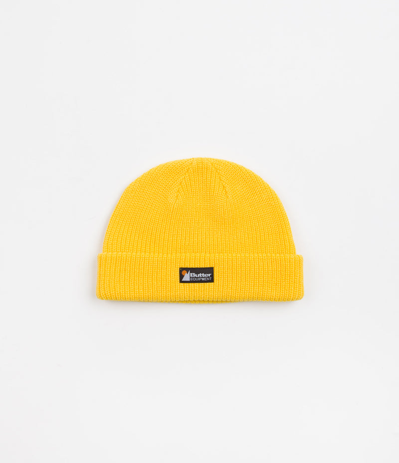 Butter Goods Equipment Beanie Yellow Flatspot