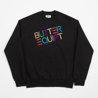 Butter Goods Equipt Crewneck Sweatshirt - Black thumbnail