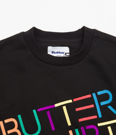 Butter Goods Equipt Crewneck Sweatshirt - Black