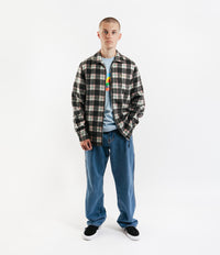 Butter Goods Flannel Plaid Overshirt - Pink / Sage / Black