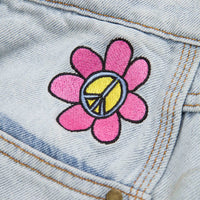 Butter Goods Flower Denim Jeans - Light Blue thumbnail